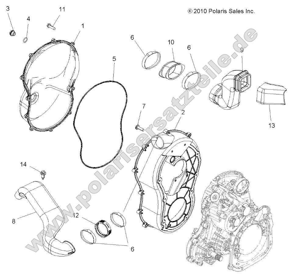 Body, Clutch Cover Body, Clutch Cover