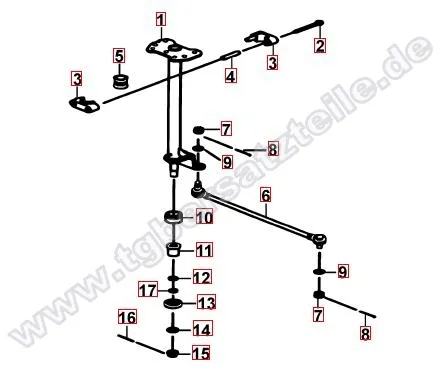Lenksäule - Spurstange