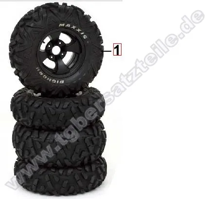 Reifensatz mit Felgen Maxxis Bighorn
