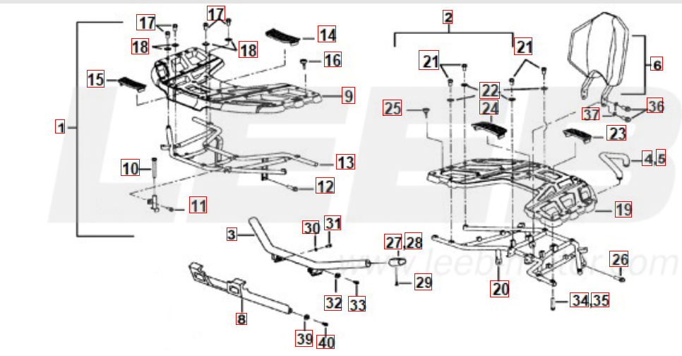 Gepäckträger vo. u. hi.