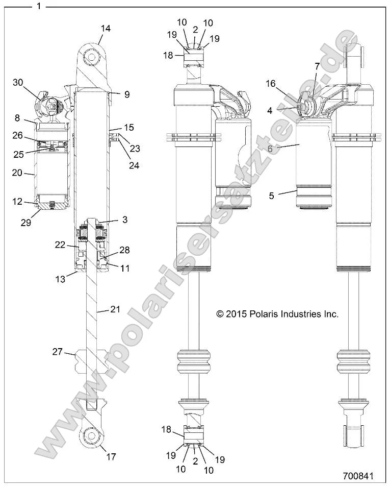 Suspension, Rear Shock Internals Suspension, Rear Shock Internals