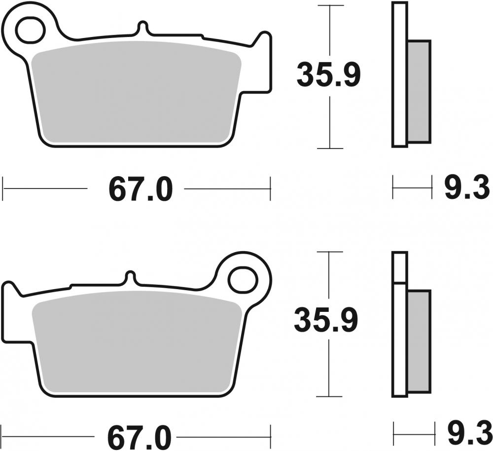 SBS Bremsbeläge Offroad & ATV Racing Sintermetall - 790RSI