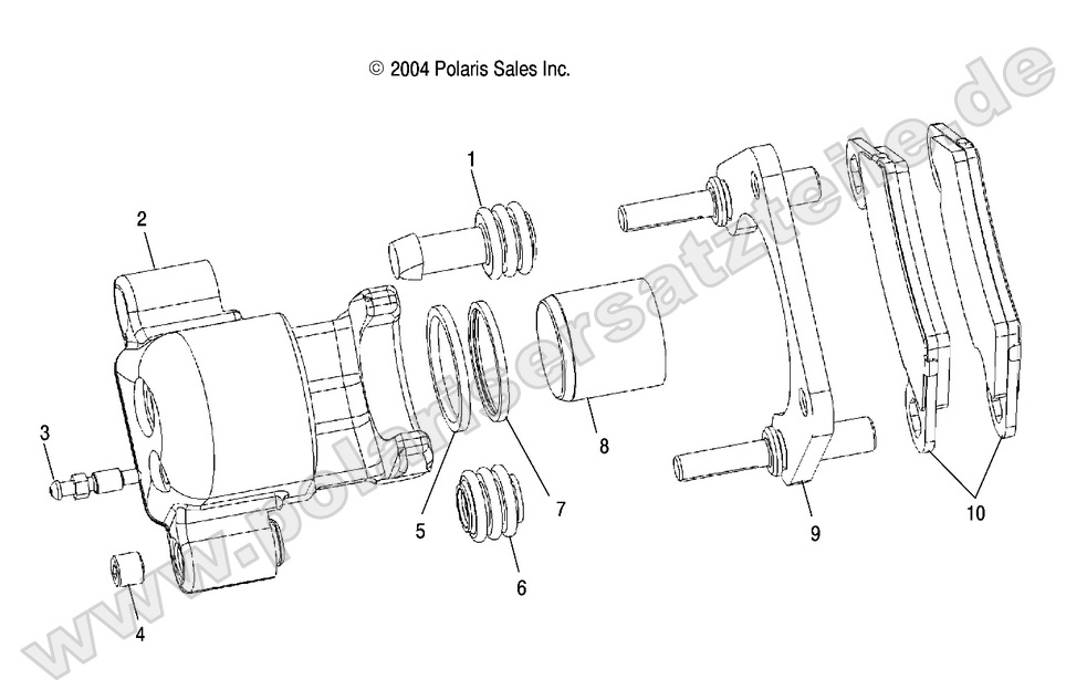 Brake Caliper, Rear Brake Caliper, Rear