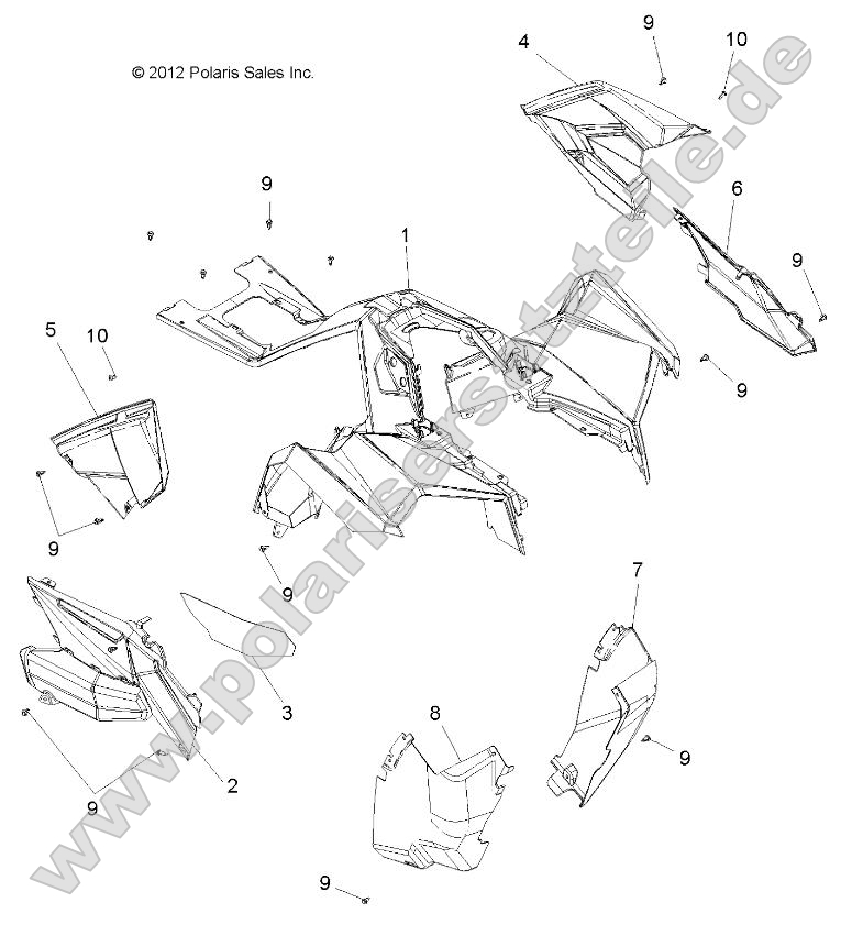 Body, Front Cab and Side Panels