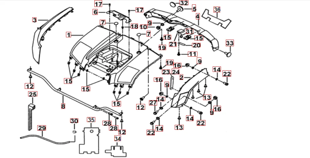 Heckverkleidung Heckverkleidung
