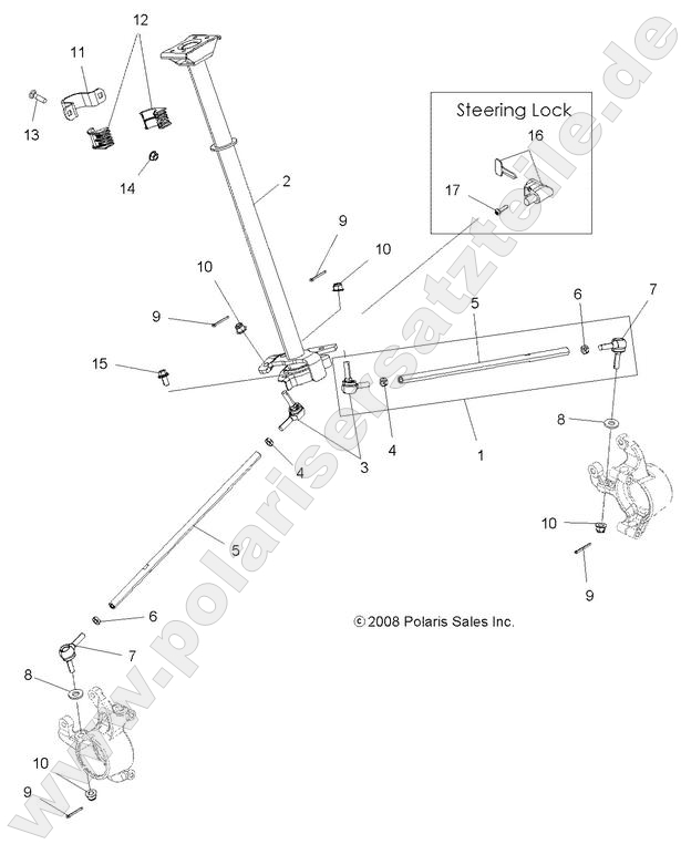 STEERING, STEERING POST ASM. STEERING, STEERING POST ASM.
