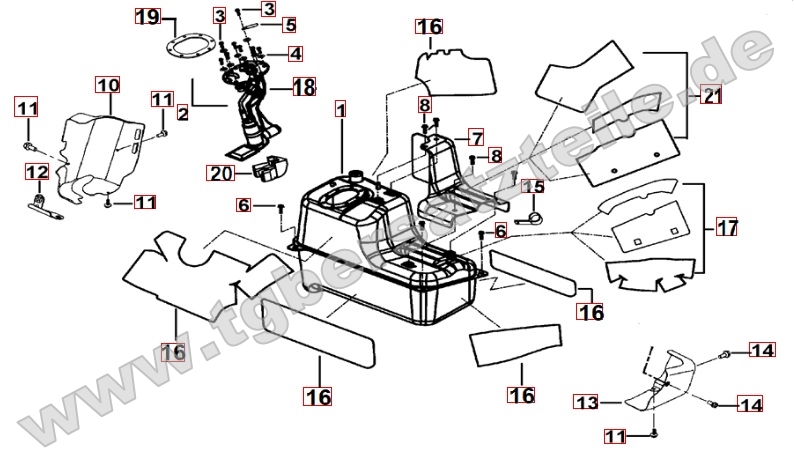 Hitzeschutz für Benzintank