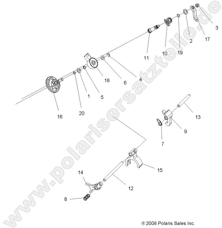 DRIVE TRAIN, MAIN GEARCASE SHIFT FORKS DRIVE TRAIN, MAIN GEARCASE SHIFT FORKS