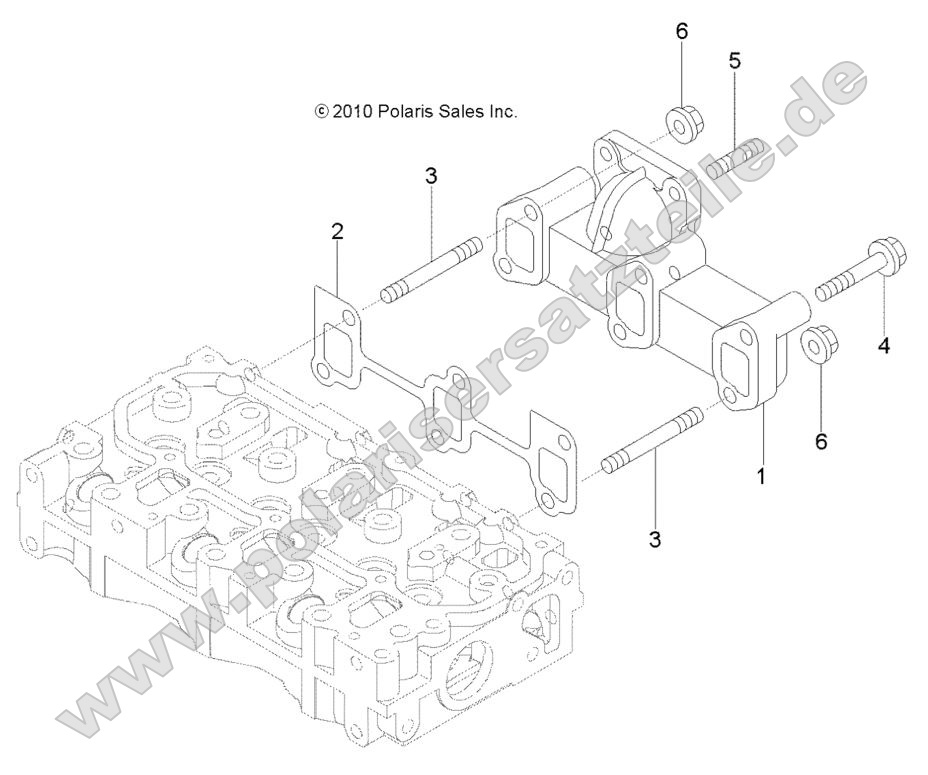 Engine, Exhaust Manifold
