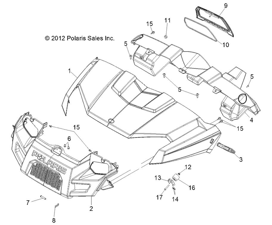 BODY, HOOD, DASH and GRILL