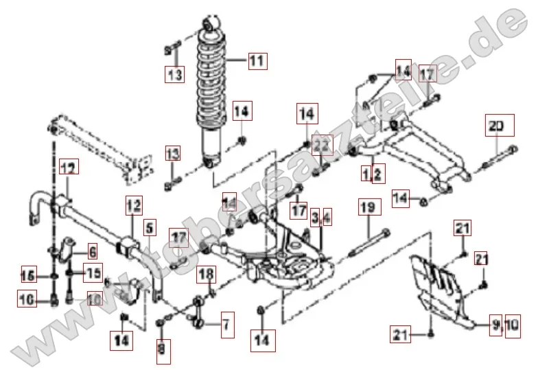 Federbein hinten Federbein hinten