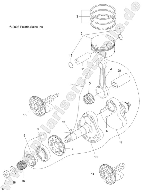 ENGINE, CRANKSHAFT and PISTON ENGINE, CRANKSHAFT and PISTON