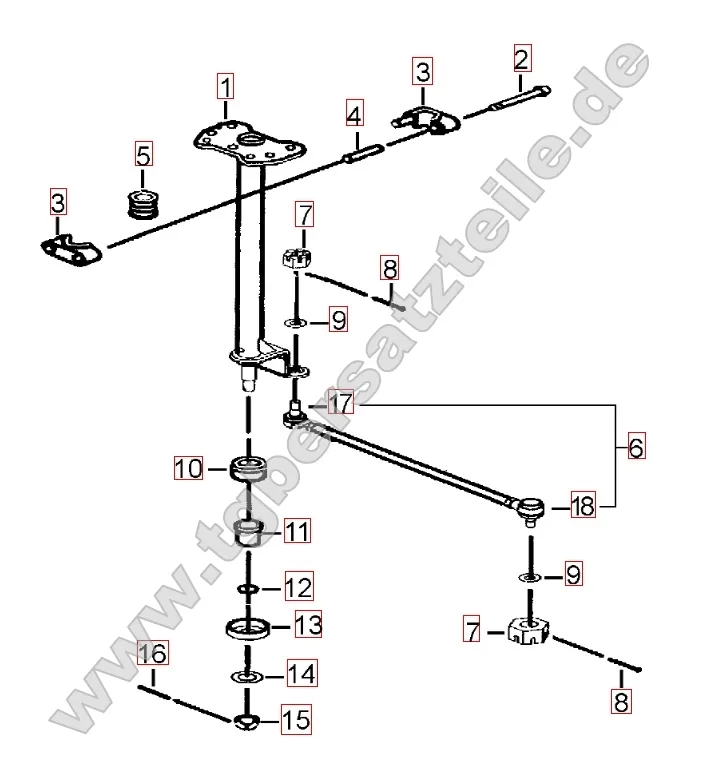 Lenksäule - Spurstange Lenksäule - Spurstange