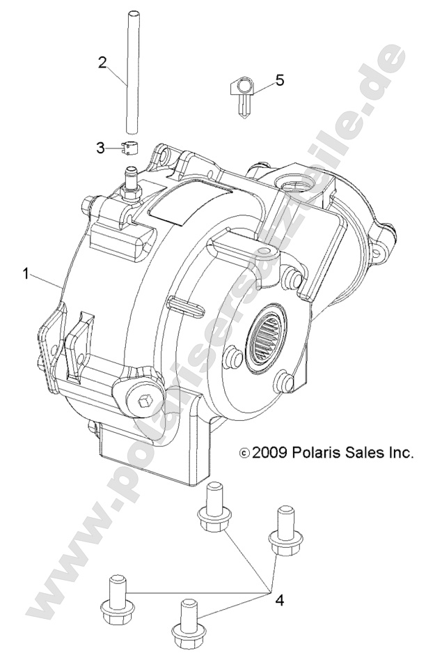 Drive Train, Front Gearcase Mounting Drive Train, Front Gearcase Mounting