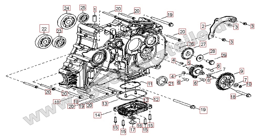 Motorgehäuse rechts