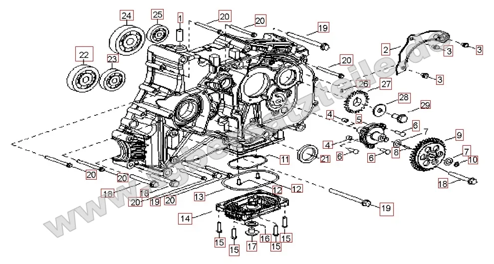 Motorgehäuse rechts