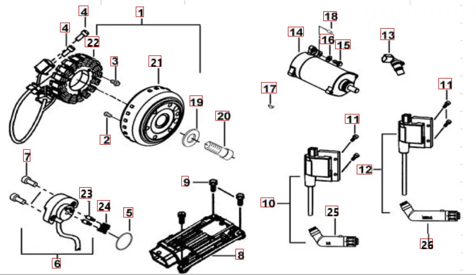 Lichtmaschine-Anlasser
