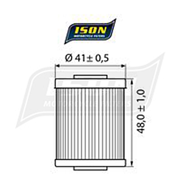 ISON Ölfilter 651 - 1. Filter - GasGas 700 | Husqvarna 701 | KTM 690