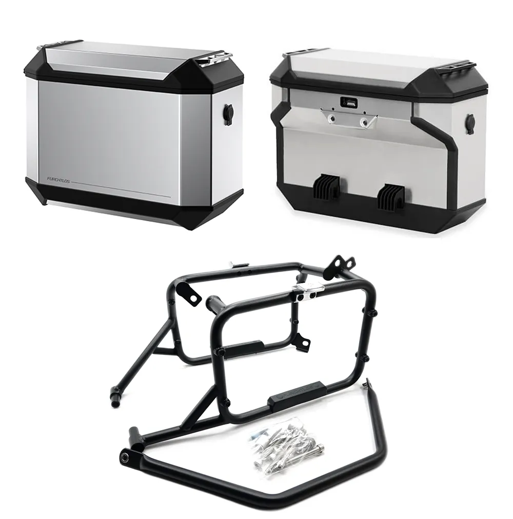 Furchtlos RANGER OFFSET Seitenkofferträger inkl. Seitenkoffer Set - Triumph Tiger 900 2020-24