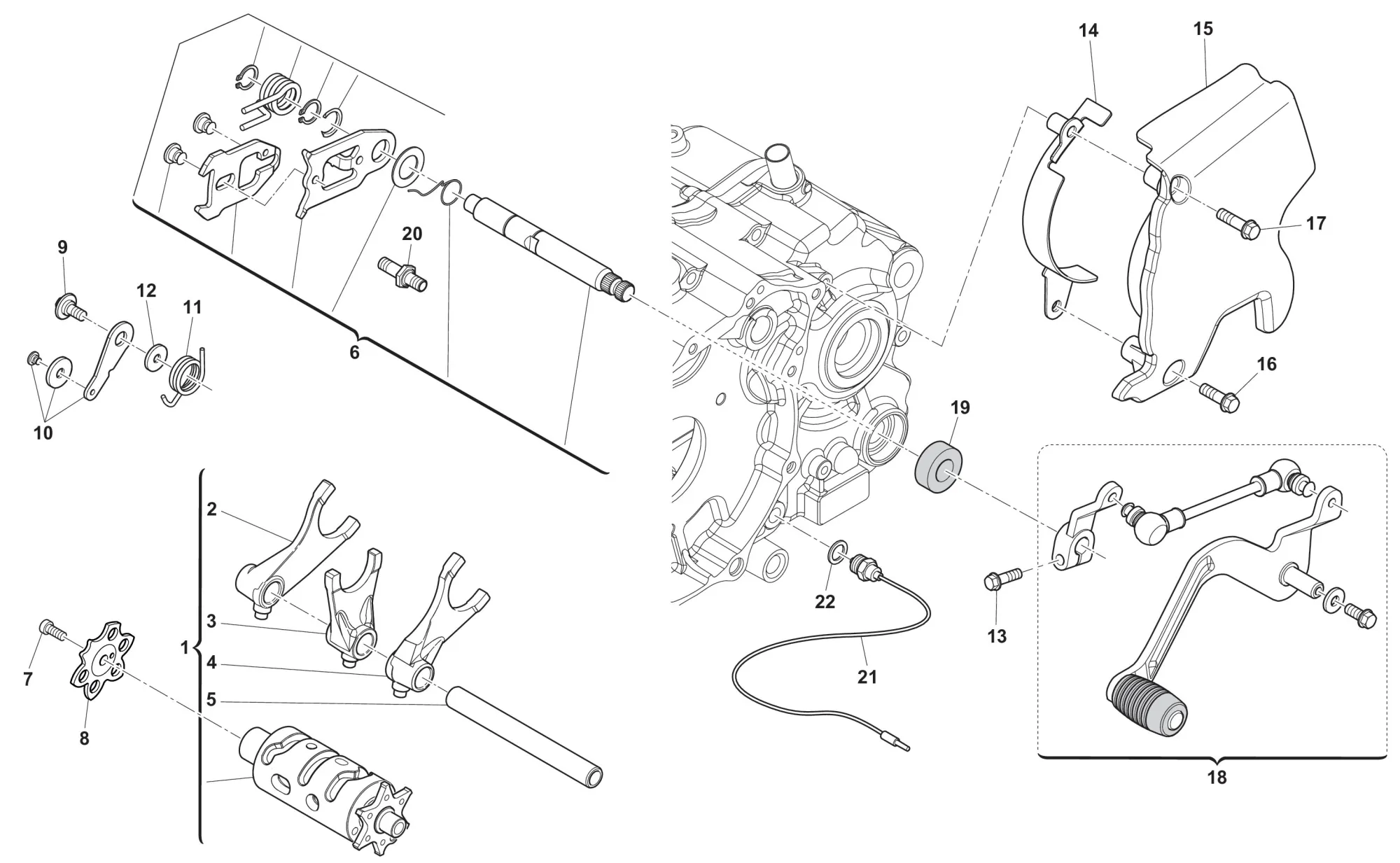 Schaltwelle - Schalthebel Schaltwelle - Schalthebel