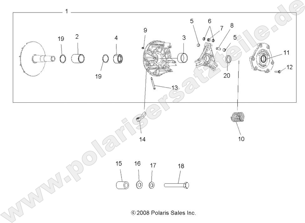 DRIVE TRAIN, PRIMARY CLUTCH