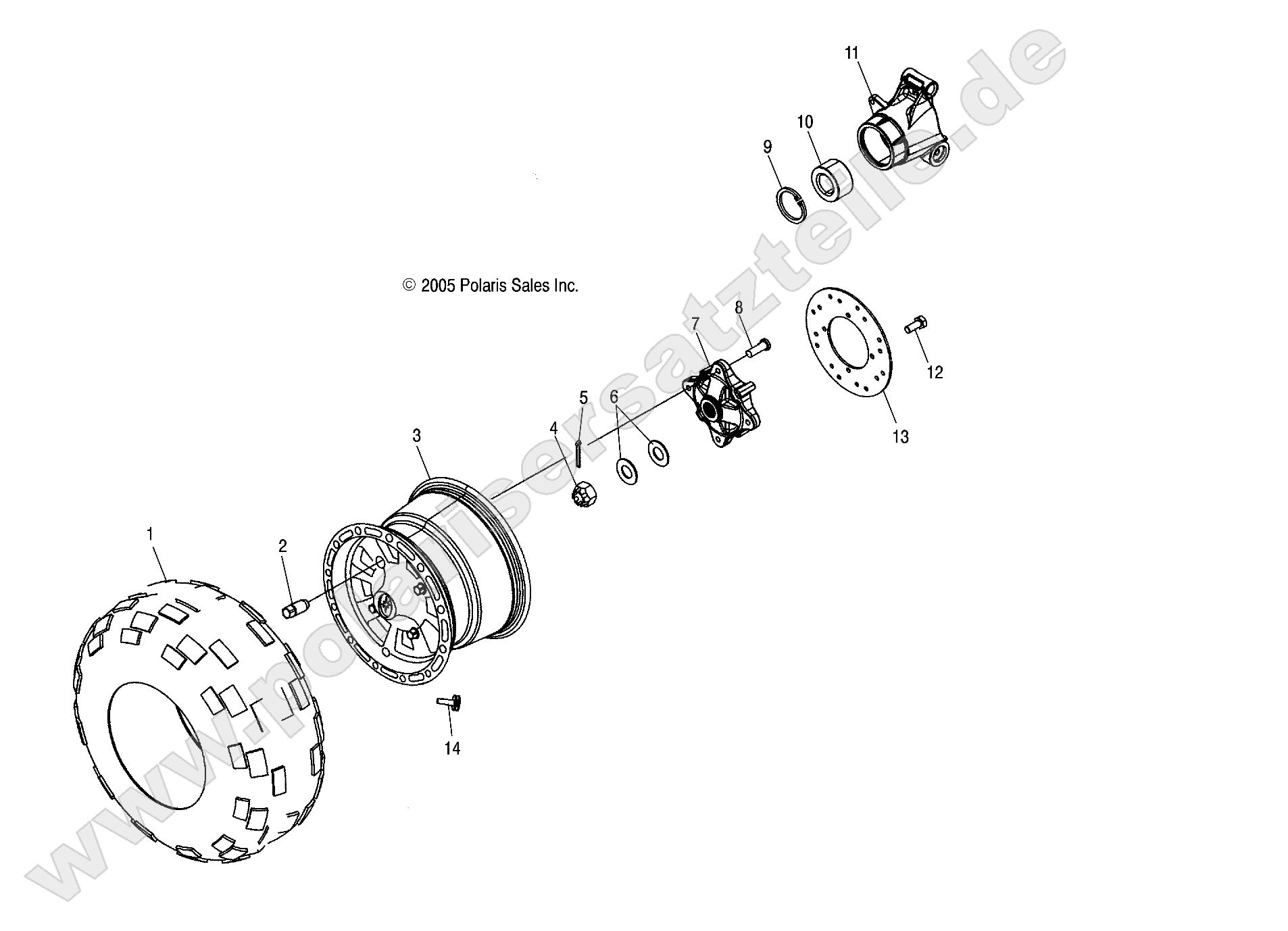 WHEEL, REAR WHEEL, REAR