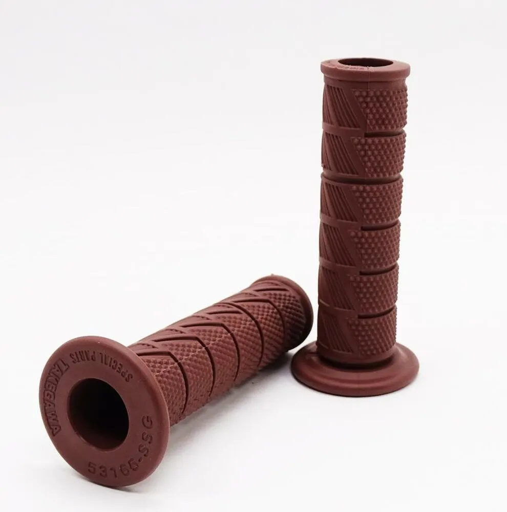 TMP Motorrad Scrambler - modern Classic Lenkergriffe dunkelbraun