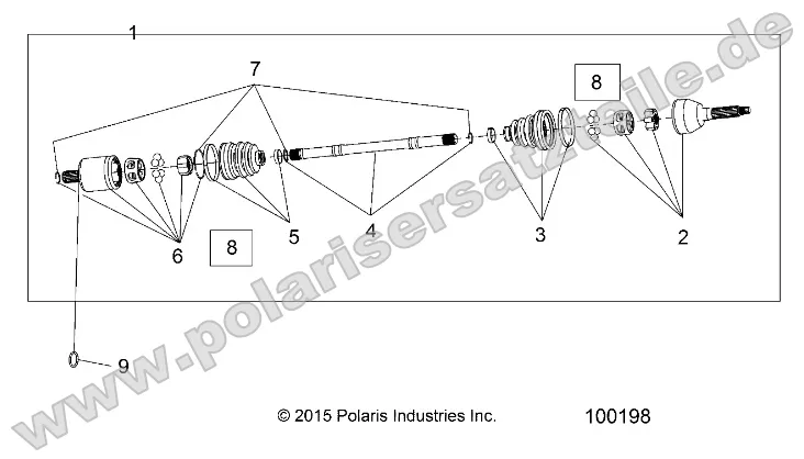 Drive Train, Front Half Shaft Drive Train, Front Half Shaft