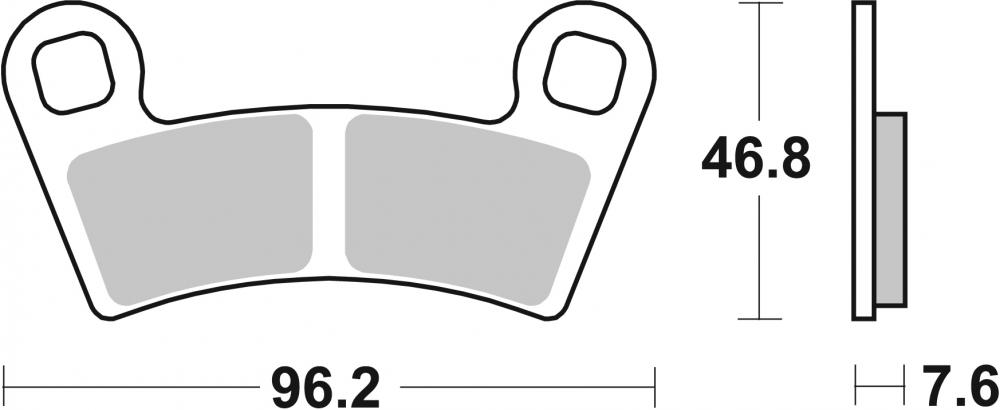 SBS Bremsbeläge Offroad & ATV Sintermetall - 898SI