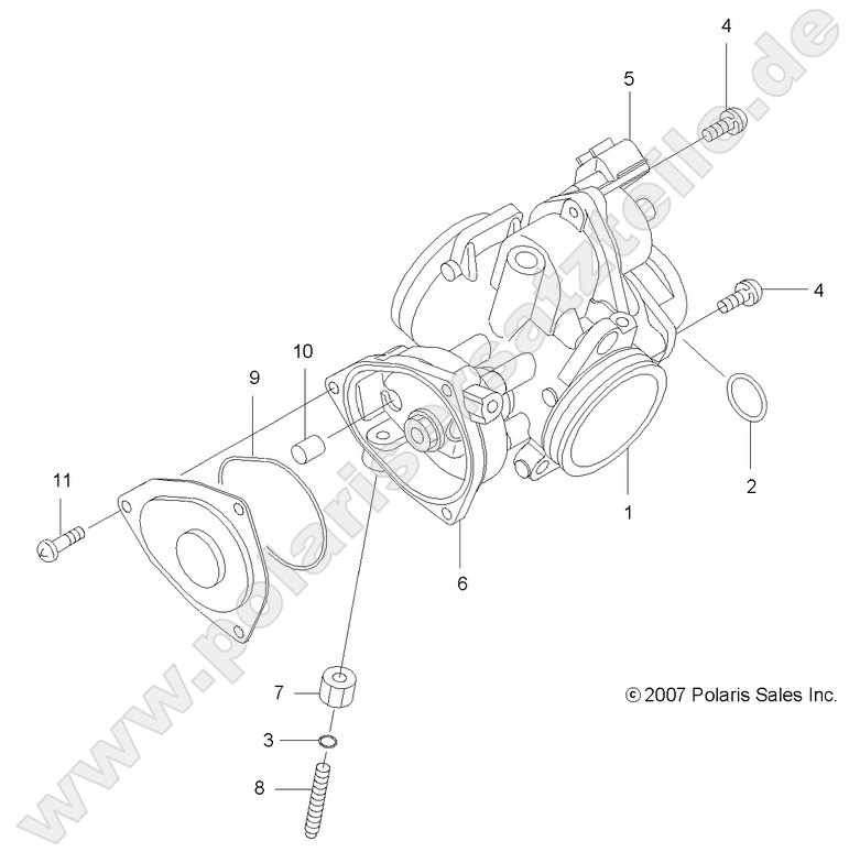 ENGINE, THROTTLE BODY ENGINE, THROTTLE BODY