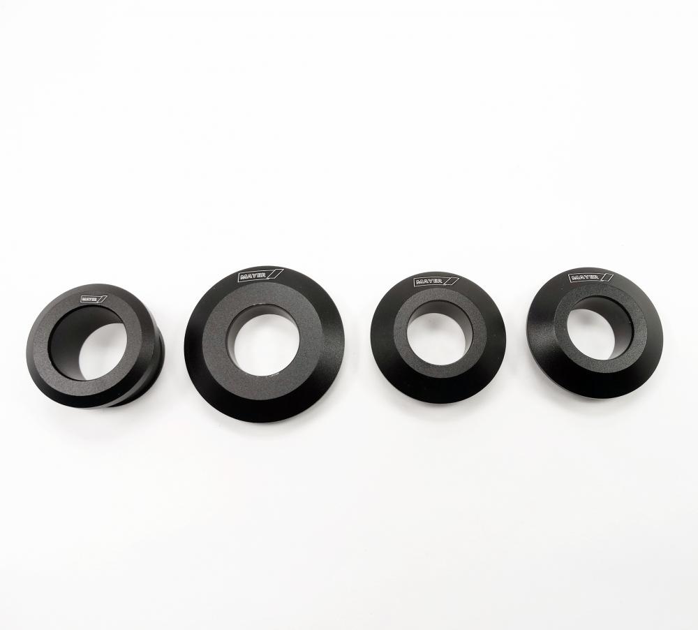 Racing Felgen Distanzbuchsen Set schwarz Yamaha YZF R1 2015-19