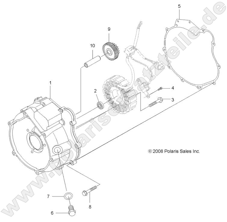ENGINE, MAGNETO COVER