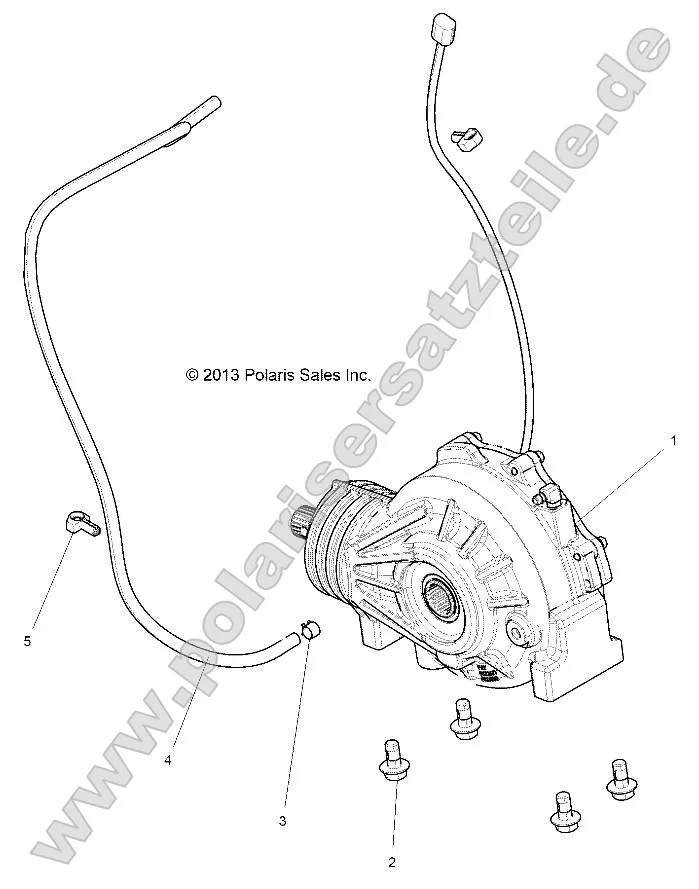 Drive Train, Front Gearcase Mounting Drive Train, Front Gearcase Mounting