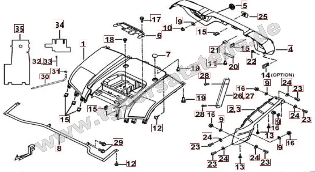 Heckverkleidung Heckverkleidung