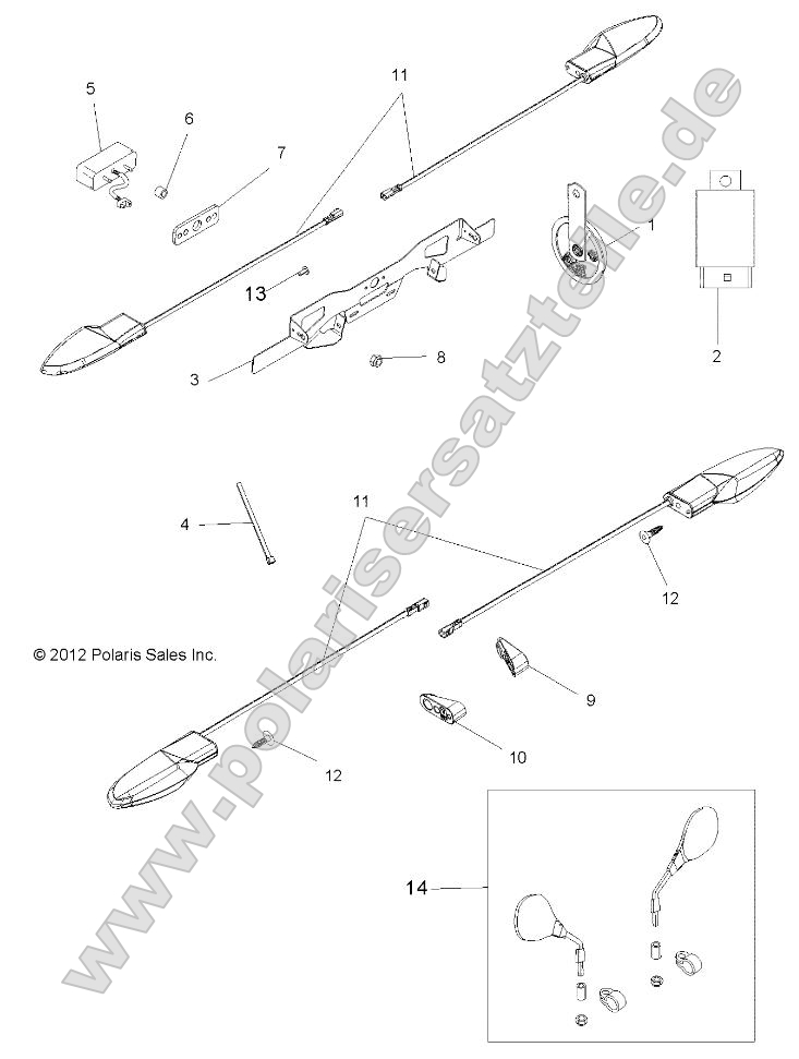 Electrical, Turn Signals, LP Bracket, Mirrors and Horn Electrical, Turn Signals, LP Bracket, Mirrors and Horn