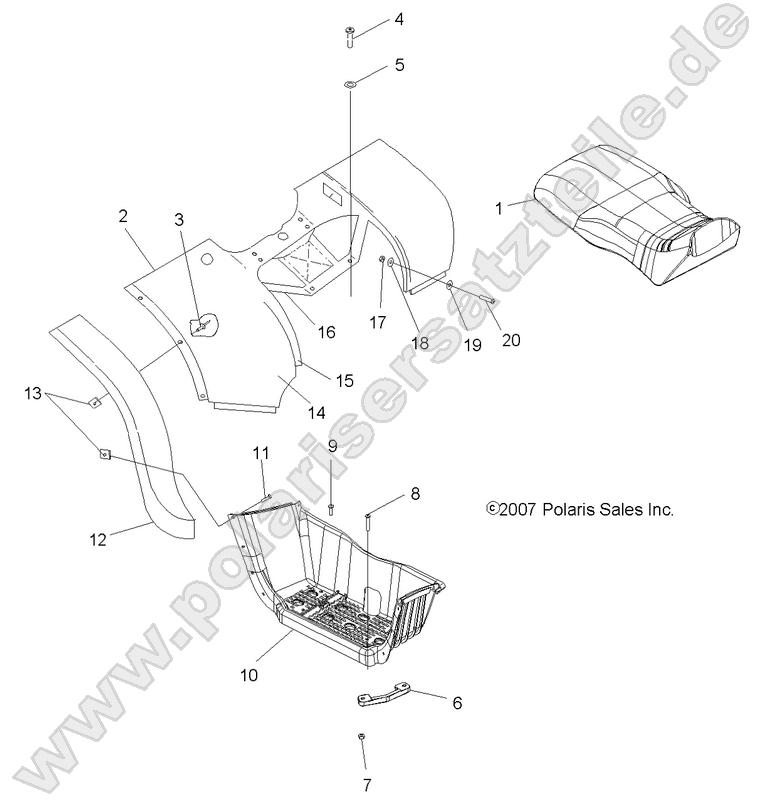 BODY, REAR CAB and SEAT BODY, REAR CAB and SEAT