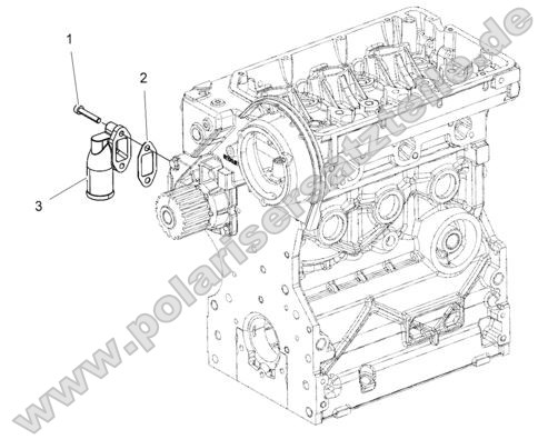 Engine, Water Inlet Flange Engine, Water Inlet Flange