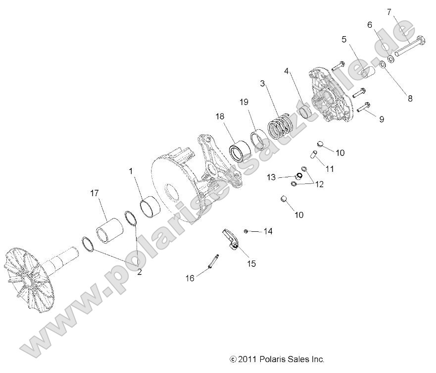 Drive Train, Primary Clutch Drive Train, Primary Clutch