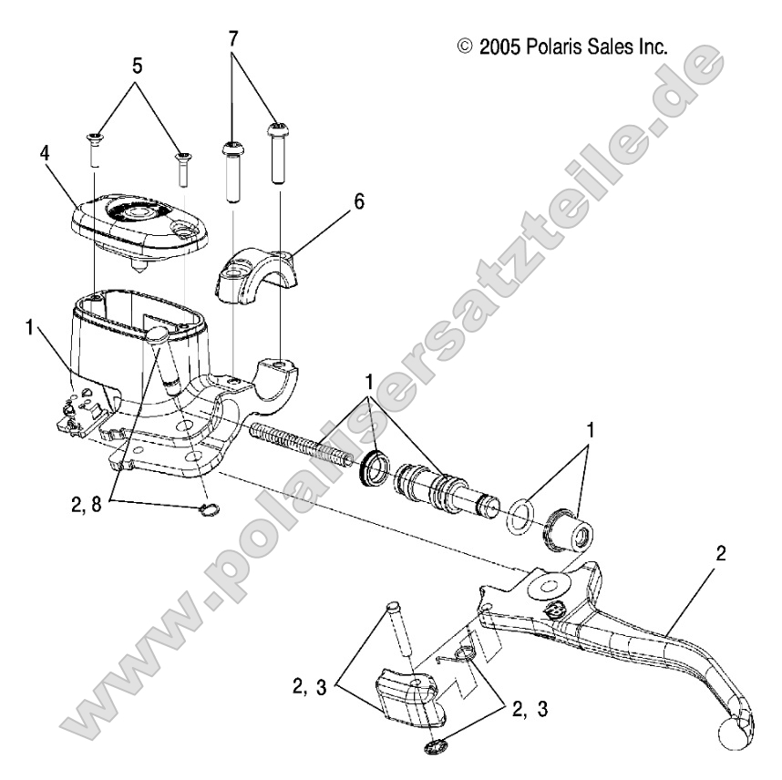 Brakes, Front Brake Lever and Master Cylinder Brakes, Front Brake Lever and Master Cylinder