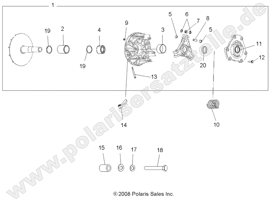 DRIVE TRAIN, PRIMARY CLUTCH