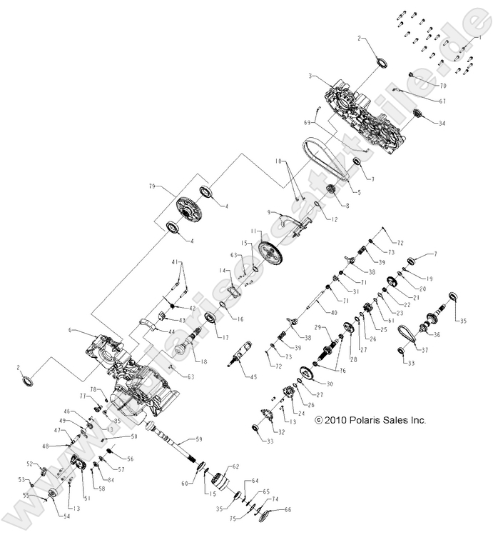 DRIVE TRAIN, MAIN GEARCASE