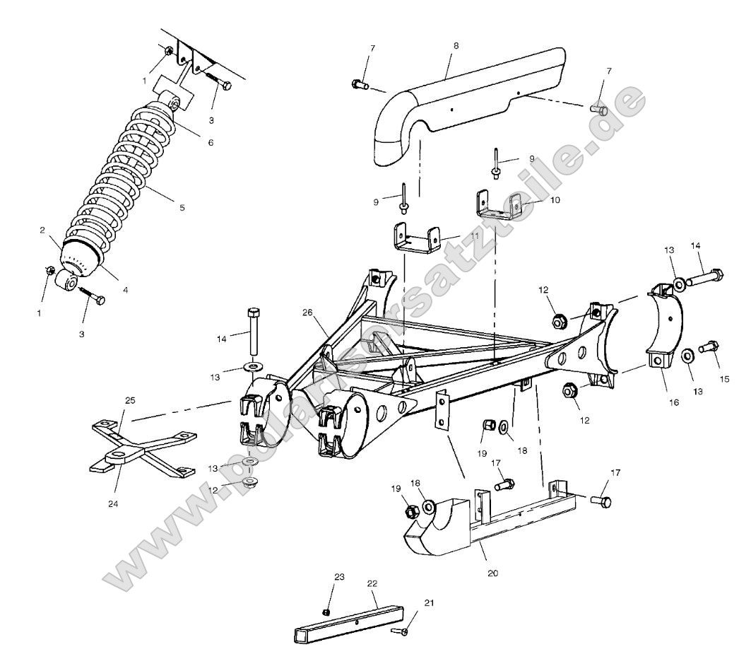 Swing Arm Weldment (Rear) Swing Arm Weldment (Rear)