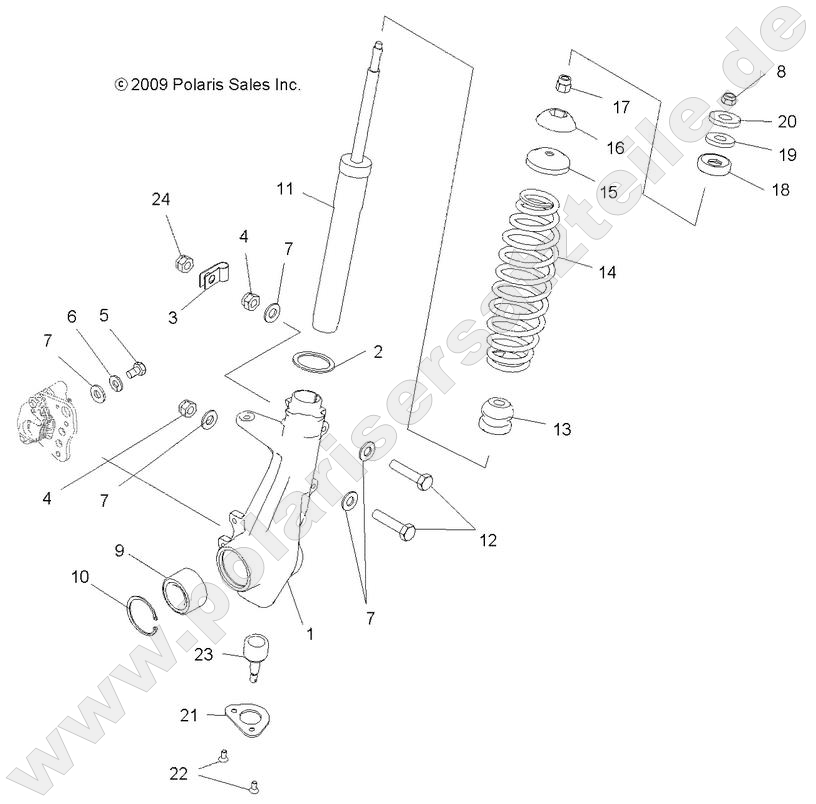SUSPENSION, FRONT STRUT SUSPENSION, FRONT STRUT
