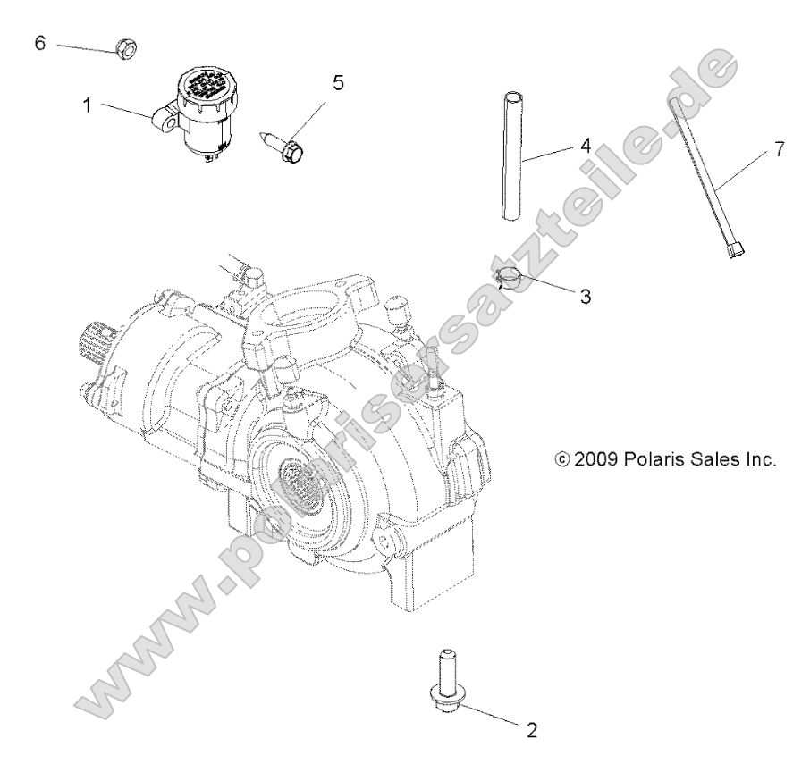 Drive Train, Gearcase Mounting, Front Drive Train, Gearcase Mounting, Front