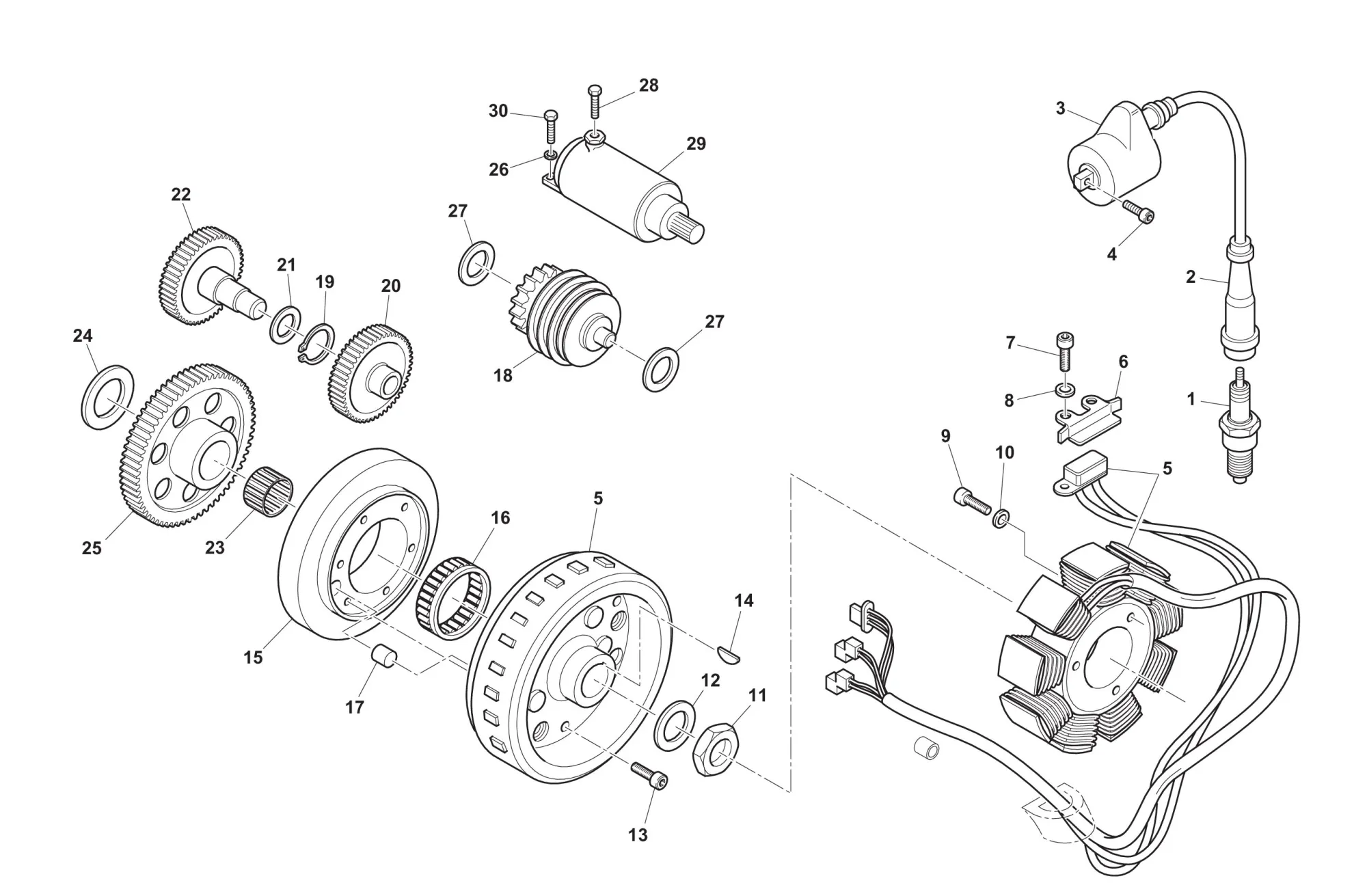 Anlasser - Lichtmaschine