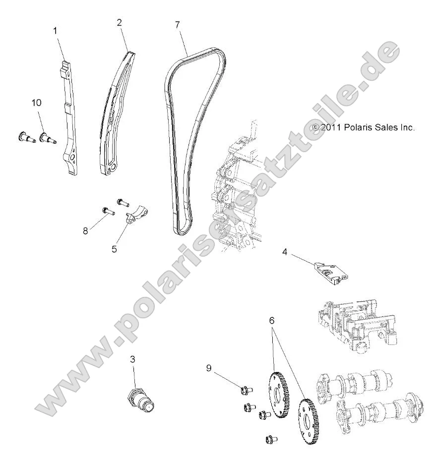 Engine, Cam Chain and Sprocket Engine, Cam Chain and Sprocket