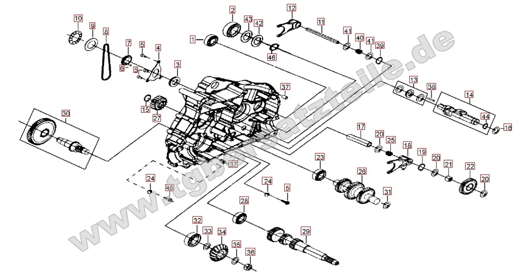 Motorgehäuse links (2)