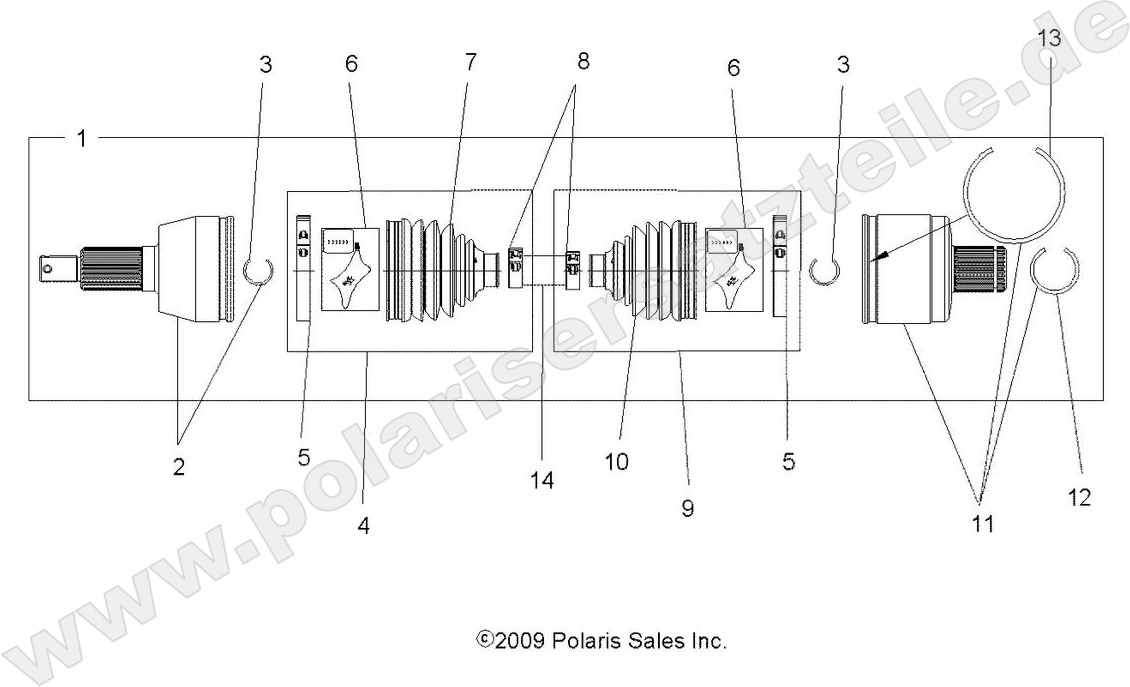 DRIVE TRAIN, DRIVE SHAFT, REAR DRIVE TRAIN, DRIVE SHAFT, REAR
