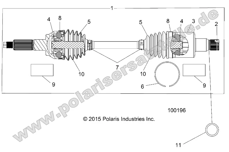 Drive Train, Rear Half Shaft (to 4/25/16) Drive Train, Rear Half Shaft (to 4/25/16)