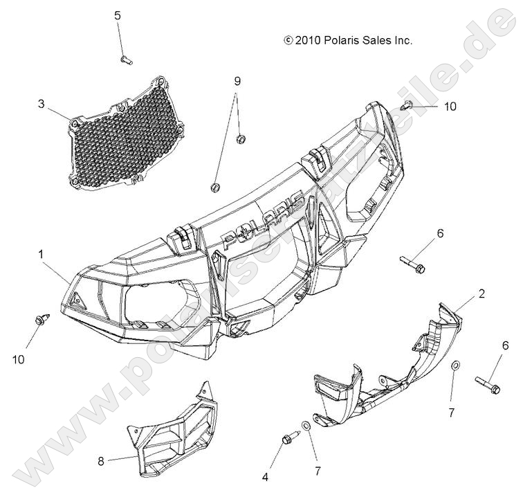 BODY, FRONT BUMPER and MOUNTING
